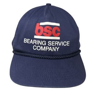 Bearing Service Company Snapback 5 Panel Cap Blue One Size Rope Four Seasons